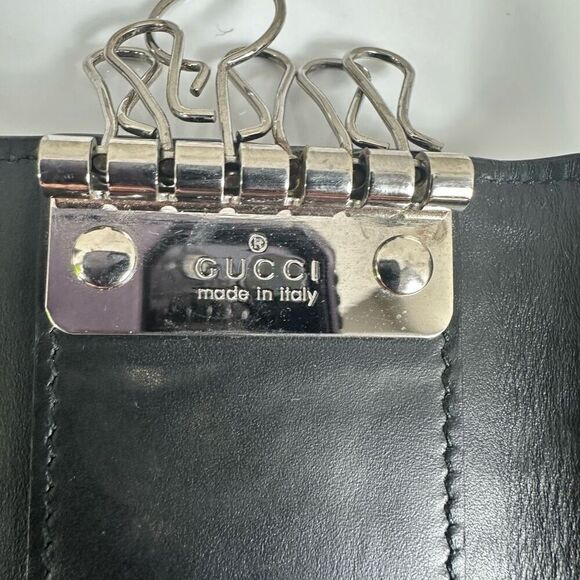 Gucci GG Guccissima Leather 6 Key Case Black - Picture 13 of 16